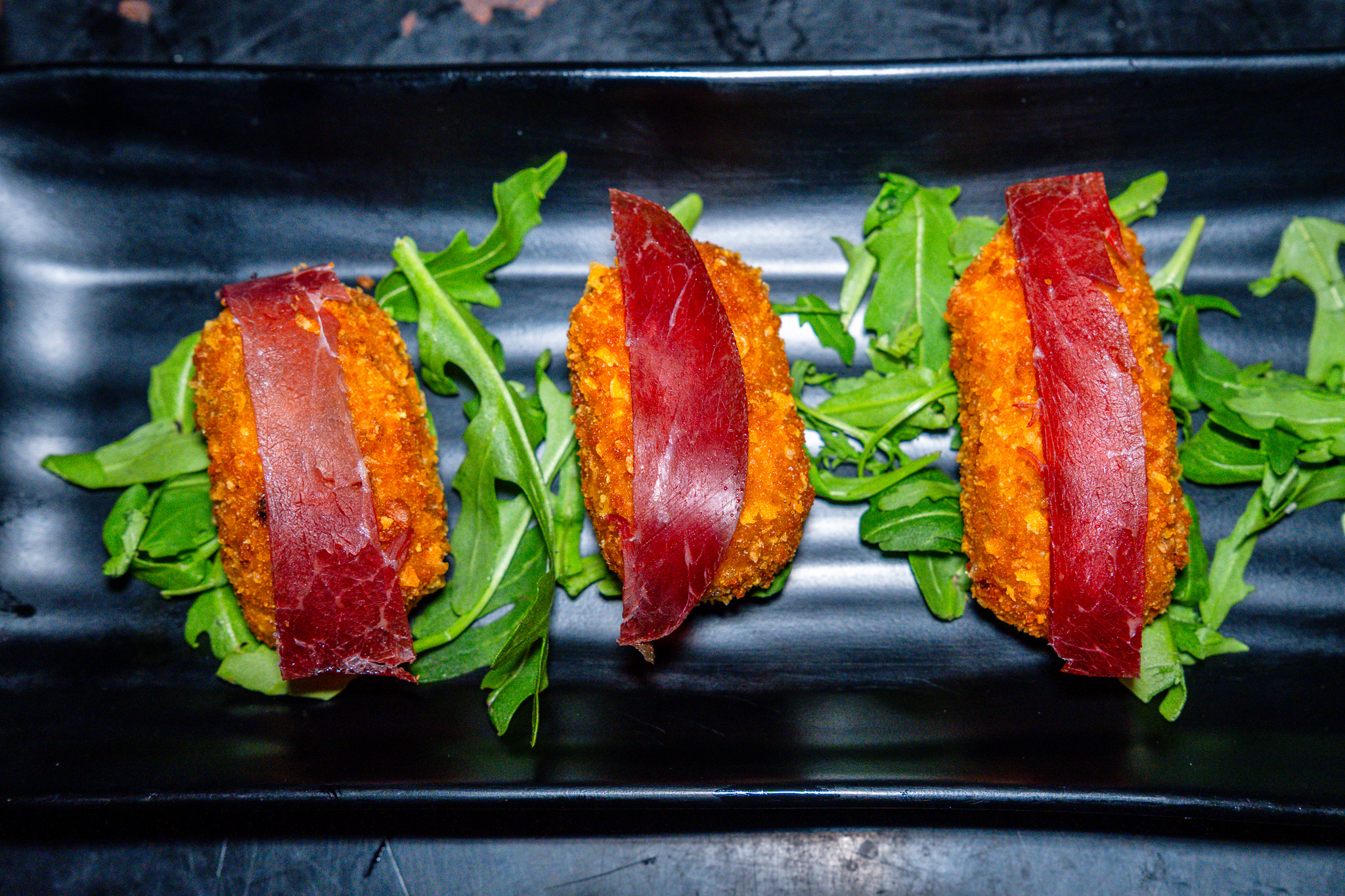 Croquetas de txuleton y Cecina