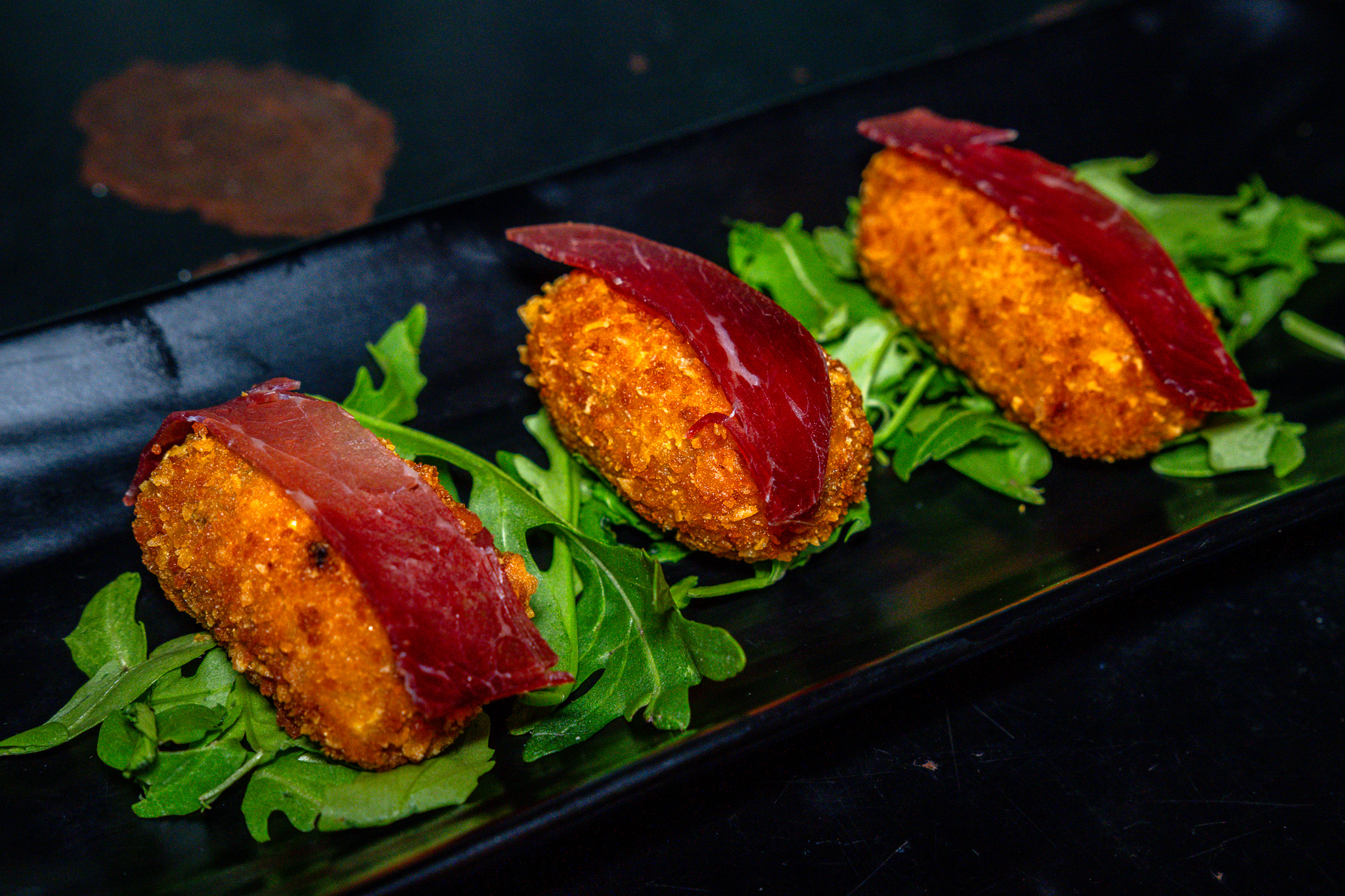 Croquetas de txuleton y Cecina